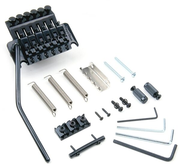 open zoom image for Floyd Rose Pro Tremolo Bridge with R2 Nut, Black