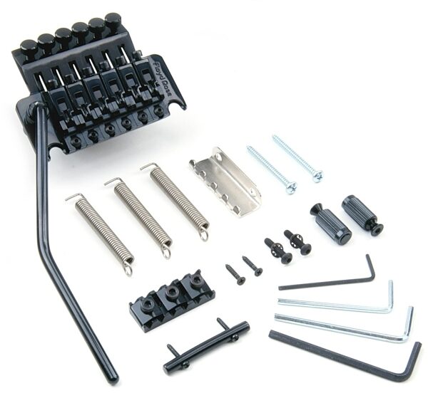 open zoom image for Floyd Rose Pro Tremolo Bridge with R3 Nut, Black
