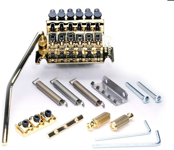 open zoom image for Floyd Rose Special Tremolo Bridge with R3 Nut, Gold