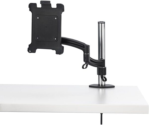 open zoom image for Chief Kontour K2C100 Single Monitor Column Clamp Mount, Black on Desk