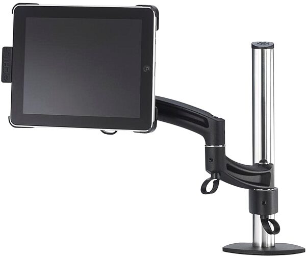 open zoom image for Chief Kontour K2C100 Single Monitor Column Clamp Mount, Black in Use with an iPad
