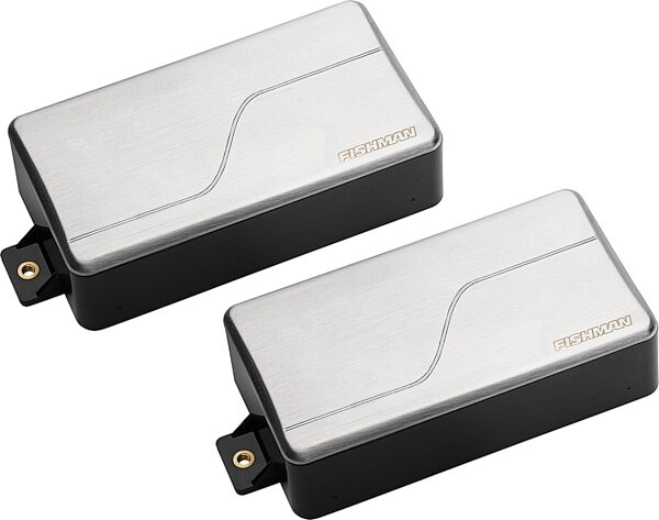 open zoom image for Fishman Fluence Modern HB-6 3-Voice Humbucker Electric Guitar Pickup Set, Brushed Stainless, Action Position Back