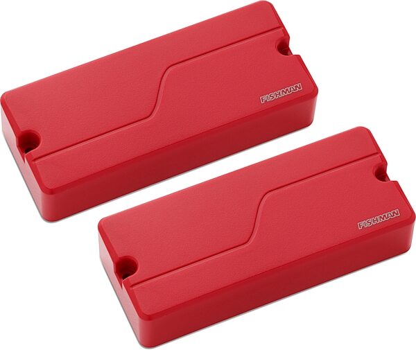 open zoom image for Fishman Fluence Modern HB-7 3-Voice Humbucker 7-String Electric Guitar Pickup Set, Red Plastic, Action Position Back