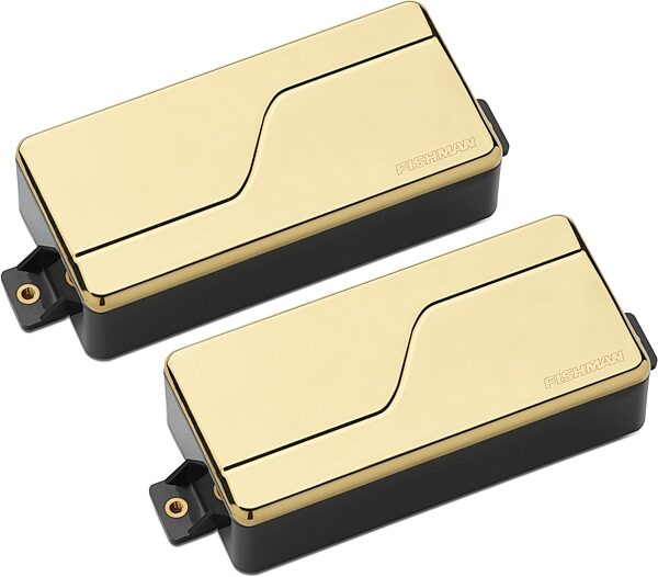 open zoom image for Fishman Fluence Modern HB-7 3-Voice Humbucker 7-String Electric Guitar Pickup Set, Gold, Open Box (Like New), Action Position Back