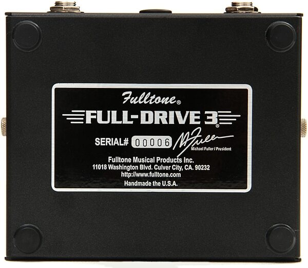 open zoom image for Fulltone FD3 Overdrive Boost Pedal, New, Action Position Back