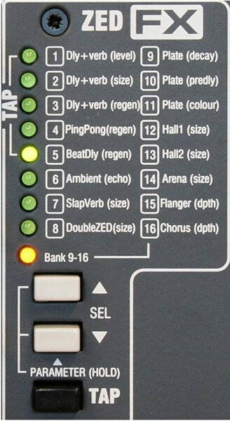 open zoom image for Allen and Heath ZED-22FX 22-Channel Mixer with USB Interface, FX