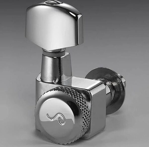 open zoom image for Schaller F Series 6 In-Line Locking Tuners, Chrome, F-CHR, Action Position Back