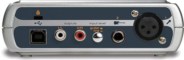 open zoom image for M-Audio Fast Track USB Audio Interface with GT Player Express Software, Rear