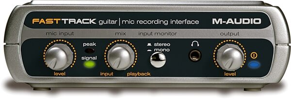 open zoom image for M-Audio Fast Track USB Audio Interface with GT Player Express Software, Front