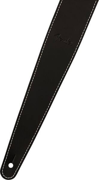 open zoom image for Fender Essentials Leather Strap, Black, Action Position Back