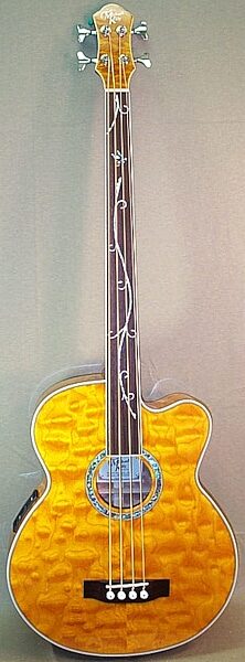 open zoom image for Michael Kelly Firefly 4 Fretless Acoustic-Electric Bass, Amber