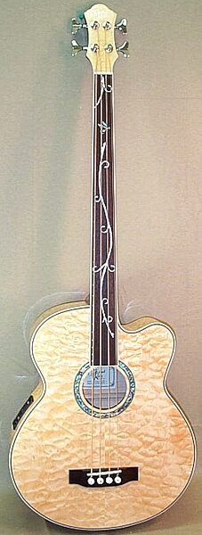 open zoom image for Michael Kelly Firefly 4 Fretless Acoustic-Electric Bass, Natural