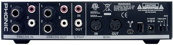 open zoom image for Phonic FireFly 302 Plus Firewire Audio Interface, Back