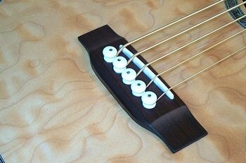 open zoom image for Michael Kelly Firefly 5 5-String Fretless Acoustic-Electric Bass, Natural Bridge