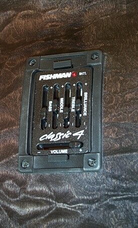 open zoom image for Michael Kelly Firefly 5 5-String Fretless Acoustic-Electric Bass, Transparent Black EQ