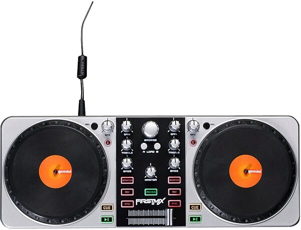 open zoom image for Gemini FirstMix USB DJ Controller, Top