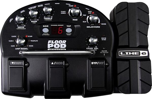 open zoom image for Line6 Floor POD Guitar Amp Modeling Pedal, Main