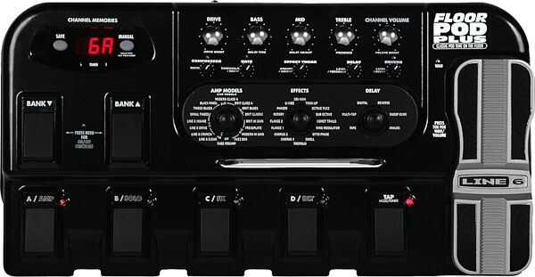 open zoom image for Line 6 Floor POD Plus Guitar Amp Modeling Pedal, Main