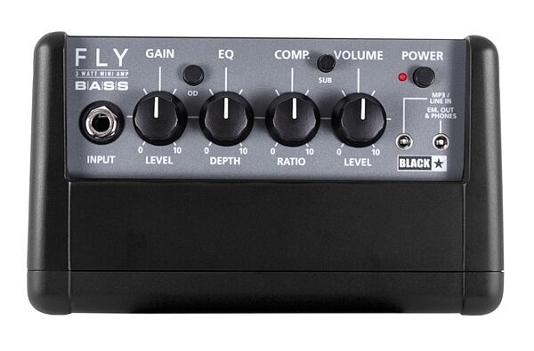 open zoom image for Blackstar Fly 3 Mini Bass Guitar Amplifier (3 Watts), New, Top