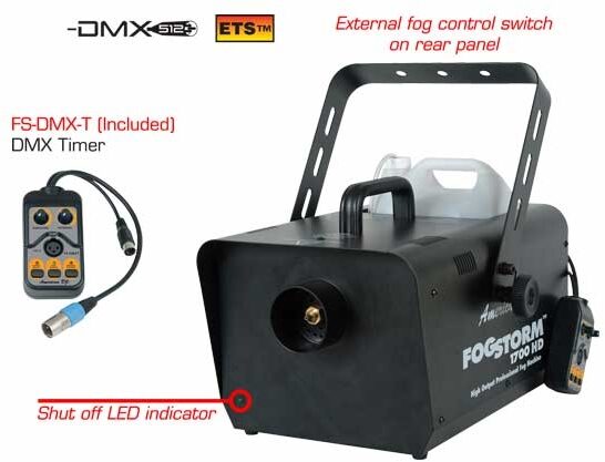 open zoom image for American DJ Fog Storm 1700 HD Fog Machine, Included