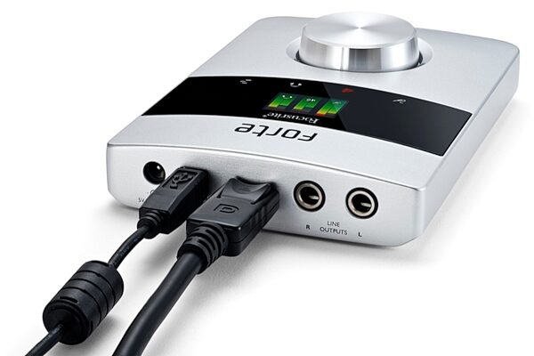 open zoom image for Focusrite Forte USB Audio Interface, Rear with Cables