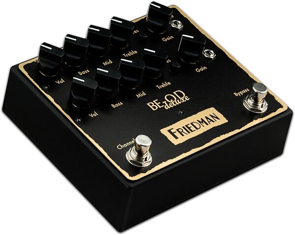 open zoom image for Friedman BE-OD Deluxe Dual Overdrive Pedal, New, Action Position Back
