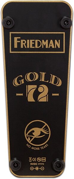 open zoom image for Friedman No More Tears Gold 72 Wah Pedal, New, Action Position Back