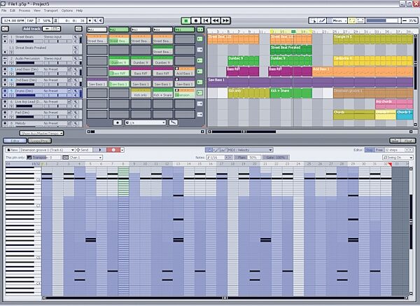 open zoom image for Cakewalk Software Project5 Soft Synth Workstation (Windows), Full Track-GM Editor