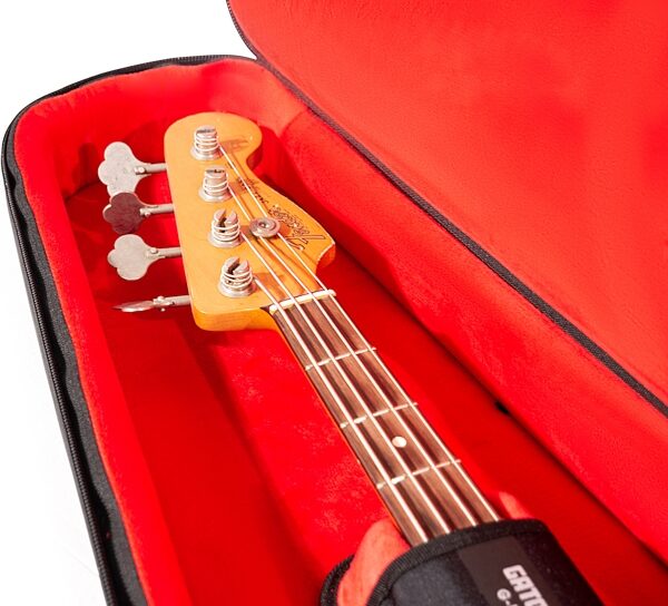 open zoom image for Gator G-ICONBASS Icon Series Bag for Bass Guitars, Black, Action Position Back