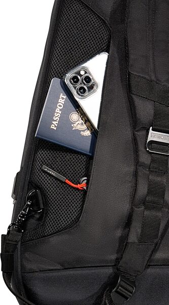 open zoom image for Gator G-ICONBASS Icon Series Bag for Bass Guitars, Black, Action Position Back