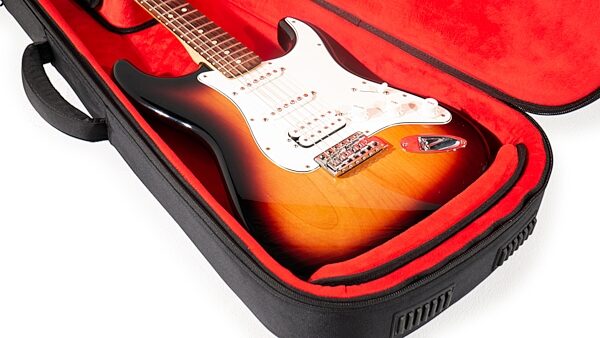 open zoom image for Gator G-ICONELECTRIC Icon Series Bag for Electric Guitars, Black, Action Position Back