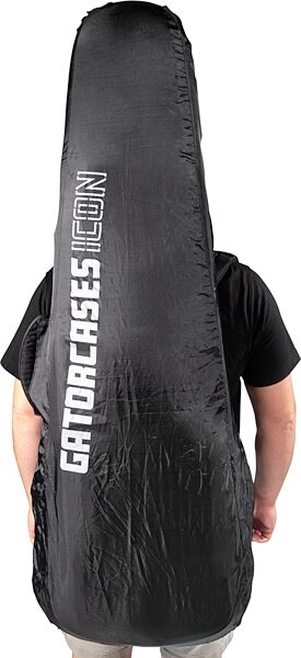 open zoom image for Gator G-ICONELECTRIC Icon Series Bag for Electric Guitars, Black, Action Position Back