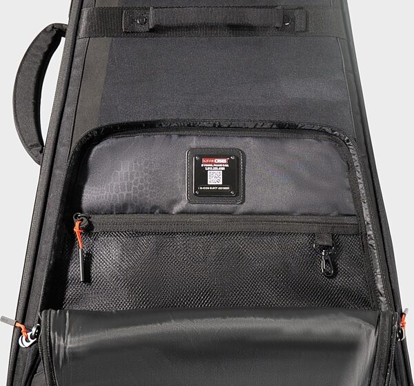 open zoom image for Gator G-ICONELECTRIC Icon Series Bag for Electric Guitars, Black, Action Position Back