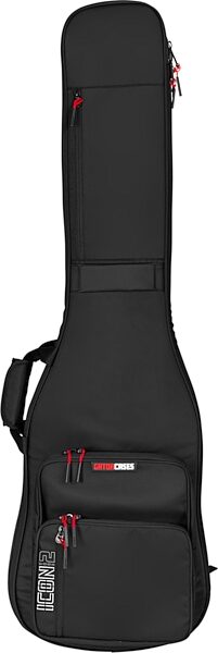open zoom image for Gator Icon Take Two Series Double Gig Bag for 2 Electric Basses, Black, Action Position Back