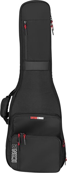 open zoom image for Gator Icon Take Two Double Gig Bag for 2 Electric Guitars, Black, Open Box (Very Good), Action Position Back