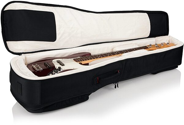 open zoom image for Gator G-PG BASS 2X ProGo Deluxe Double Gig Bag for 2 Electric Basses, New, Inside Bass 1