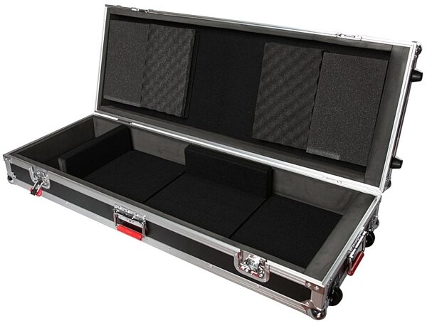open zoom image for Gator G-TOUR V2 ATA Wood Keyboard Flight Cases with Wheels, For 72-Key, GTOUR76V2, GTOUR61V2 - Open