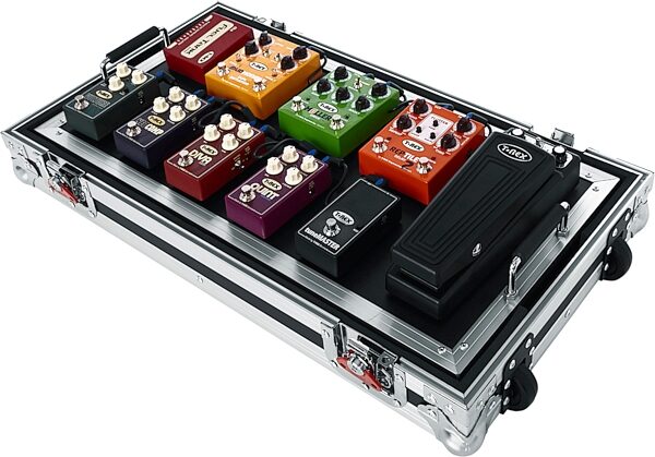open zoom image for Gator G-TOUR Pedalboard with Wheels, Large, Action Position Back