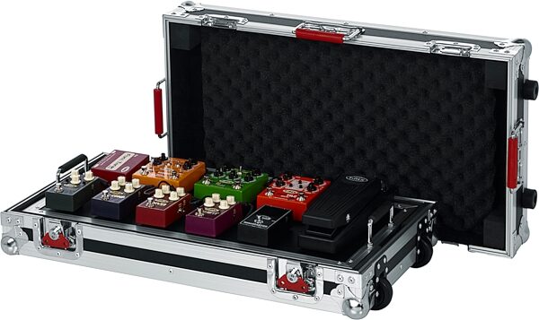 open zoom image for Gator G-TOUR Pedalboard with Wheels, Large, Action Position Back