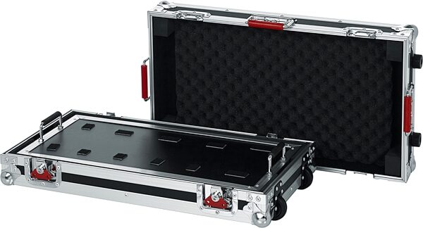 open zoom image for Gator G-TOUR Pedalboard with Wheels, Large, Action Position Back