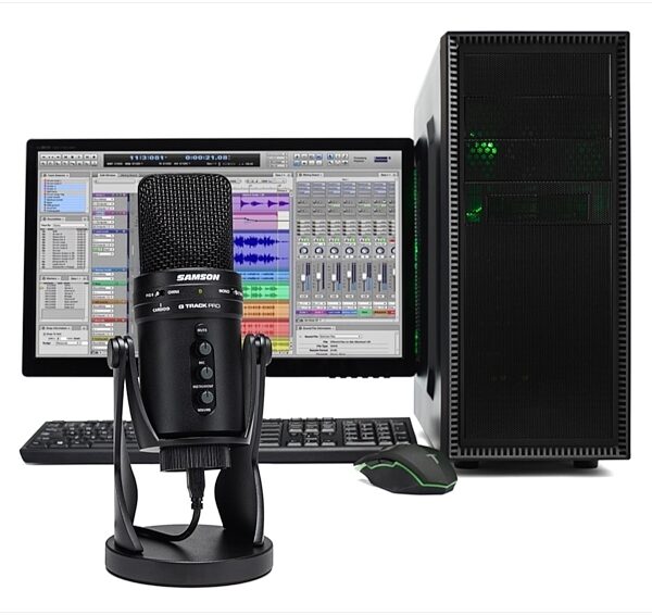 open zoom image for Samson G-Track Pro Studio USB Condenser Microphone, Black, Alt6