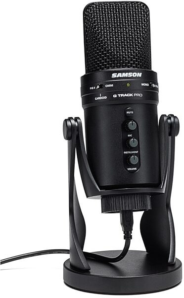 open zoom image for Samson G-Track Pro Studio USB Condenser Microphone, Black, Alt1