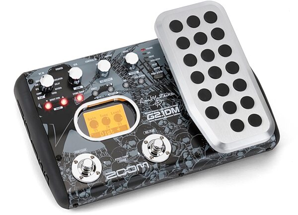 open zoom image for Zoom G2.1DM Dave Mustaine Signature Guitar Multi-Effects Pedal, Angle