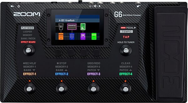 open zoom image for Zoom G6 Guitar Multi-Effects Processor Pedal, New, Action Position Back