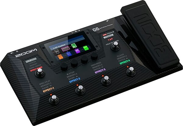 open zoom image for Zoom G6 Guitar Multi-Effects Processor Pedal, New, Action Position Back