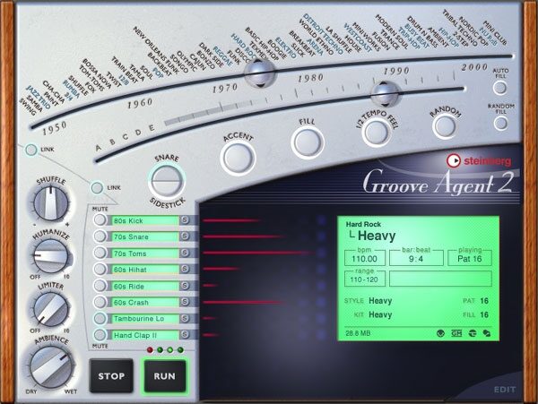 open zoom image for Steinberg Groove Agent 2 Plug-In, Alternate Screenshot