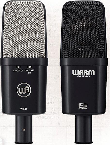 open zoom image for Warm Audio WA-14SP Large-Diaphragm Condenser Microphones Stereo Matched Pair, New, Detail