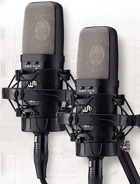open zoom image for Warm Audio WA-14SP Large-Diaphragm Condenser Microphones Stereo Matched Pair, New, Detail