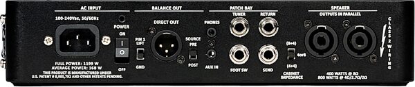 open zoom image for Gallien-Krueger Fusion 800 Bass Amplifier Head (800 Watts), Open Box (Very Good), Action Position Back