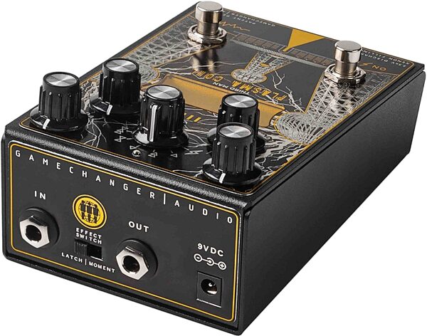 open zoom image for Gamechanger Audio Third Man Plasma Coil Octave Distortion Pedal, Action Position Back